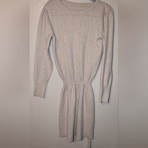 Saodimallsu Long Sleeve Sweater Dress Cream Size Small NWT